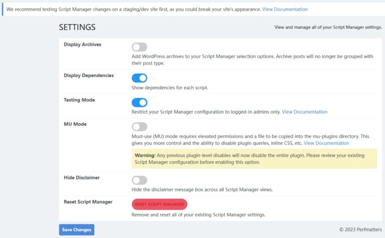 Best Perfmatters Settings and Its Setup with Popular Cache Plugins